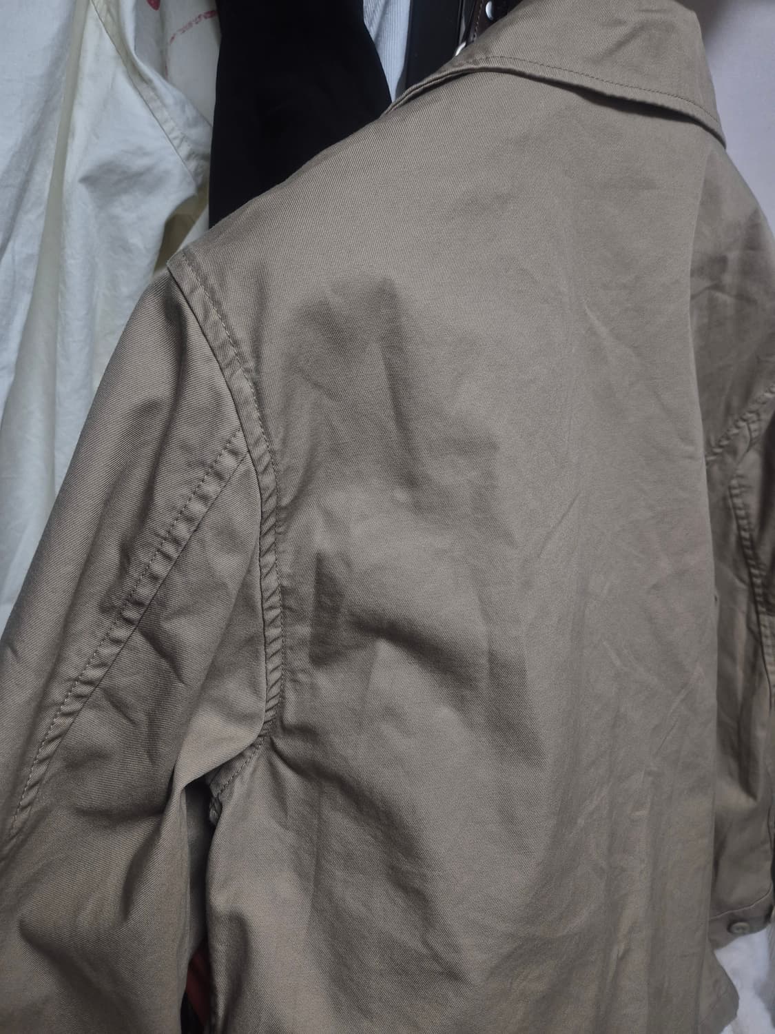 무신사 스탠다드 베이지 퍼티그 자켓 M95 상품이미지4