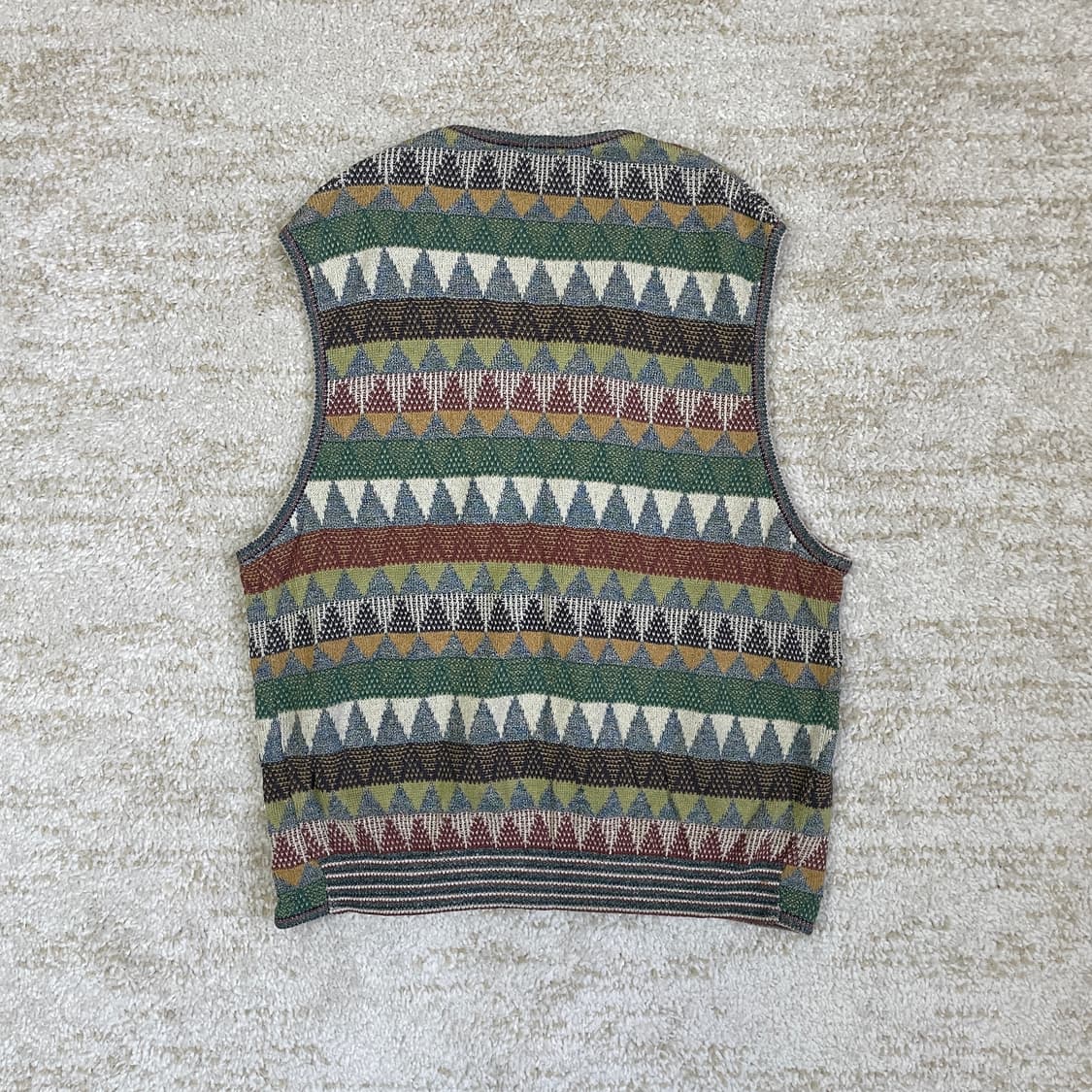 [S~M] 90s 미쏘니 스포츠 메이드 이탈리아 니트 베스트  상품이미지6