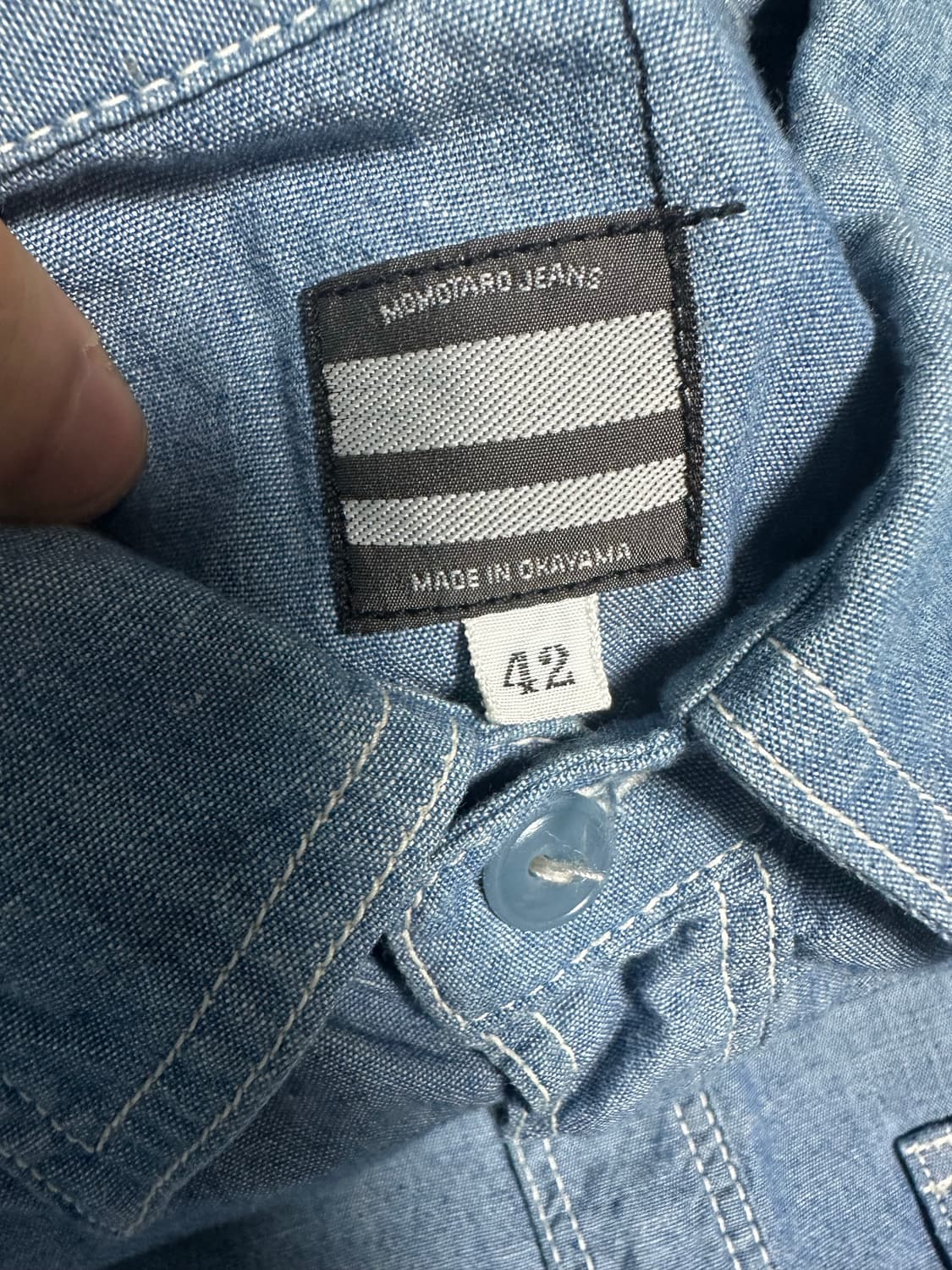 모모타로진 Gtb 샴브레이 shirt 새상품42 상품이미지4