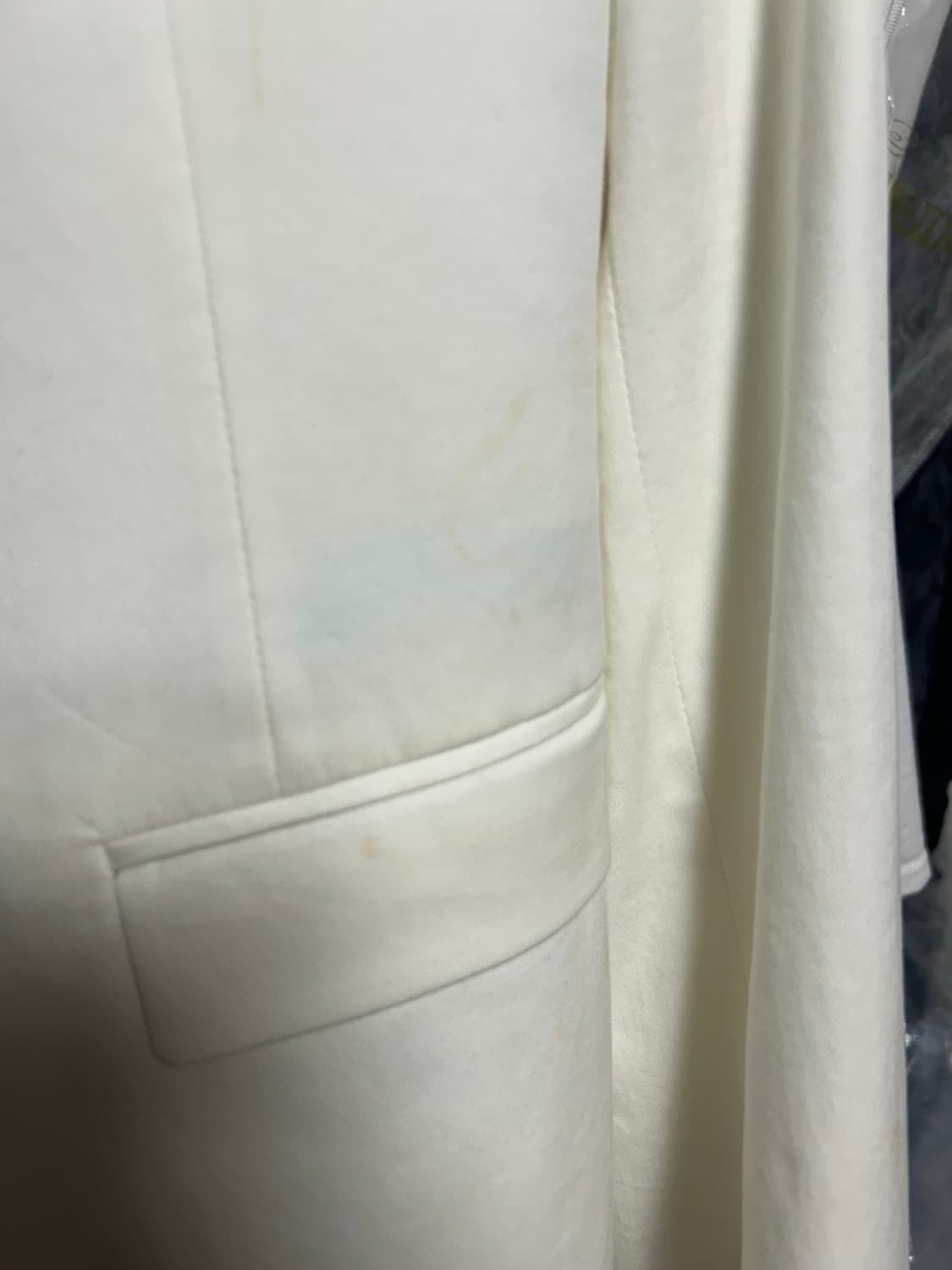 정품 닐바렛 화이트 블레이져 수트 자켓 상품이미지9