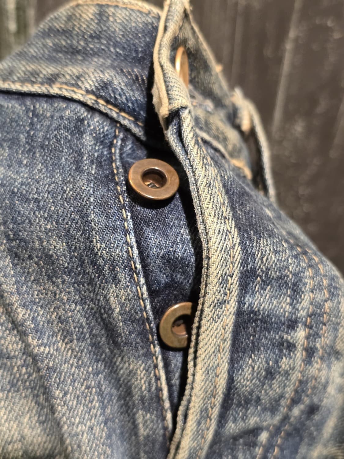 Light Washed Loose Fit Cargo Denim Pants 상품이미지3