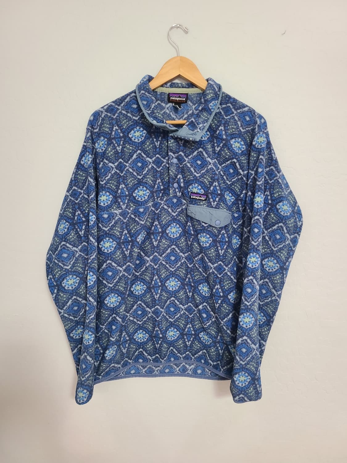 20s 파타고니아 신칠라 스냅-T 블루 모자이크/라이트 블루 상품이미지1