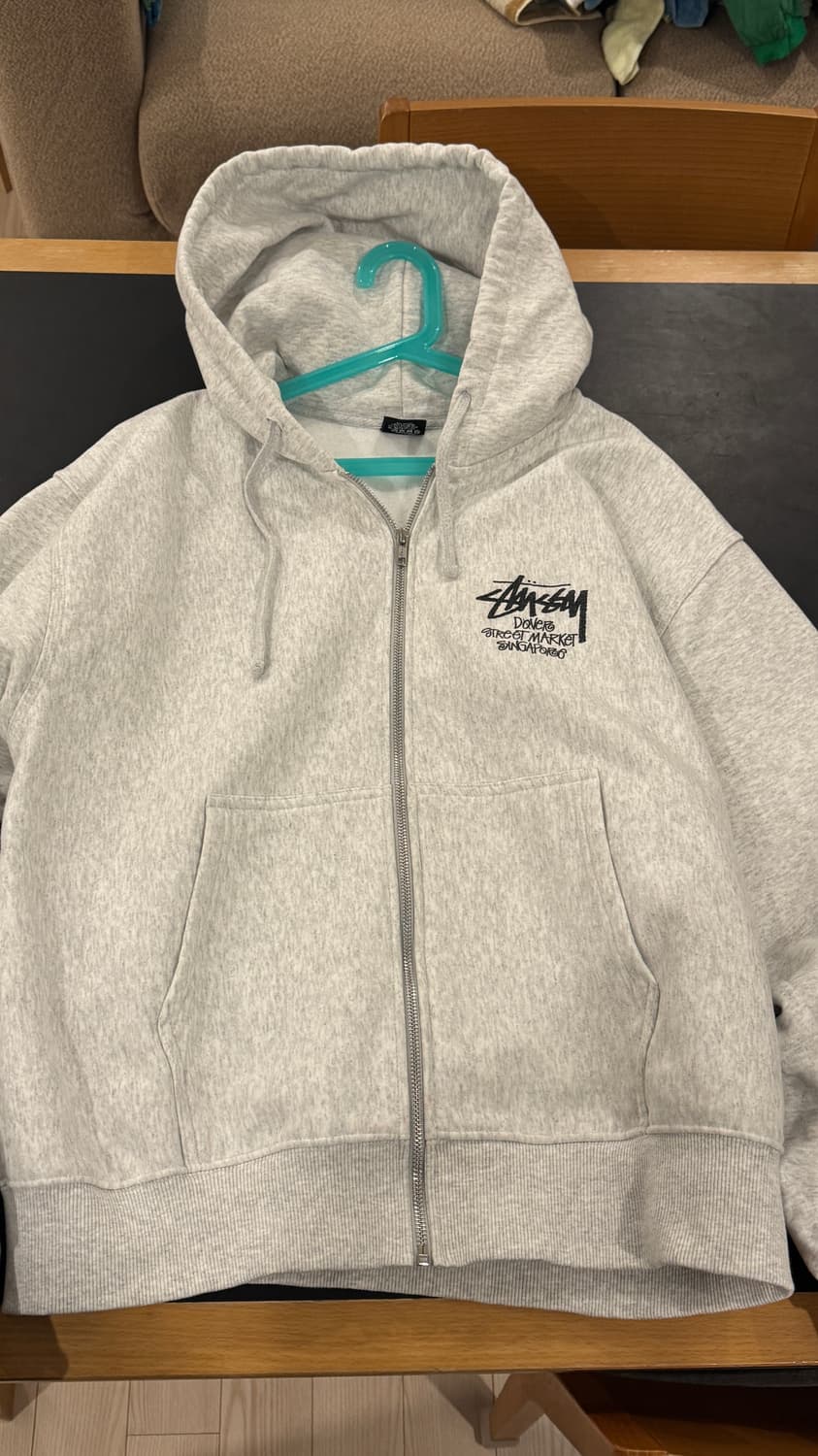 도버스트릿마켓 싱가폴 스투시 기모 후드 라지 상품이미지2