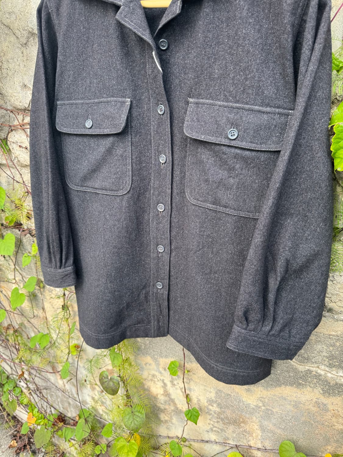70s saint laurent 생로랑 전성기 시절 울 셔츠 상품이미지3