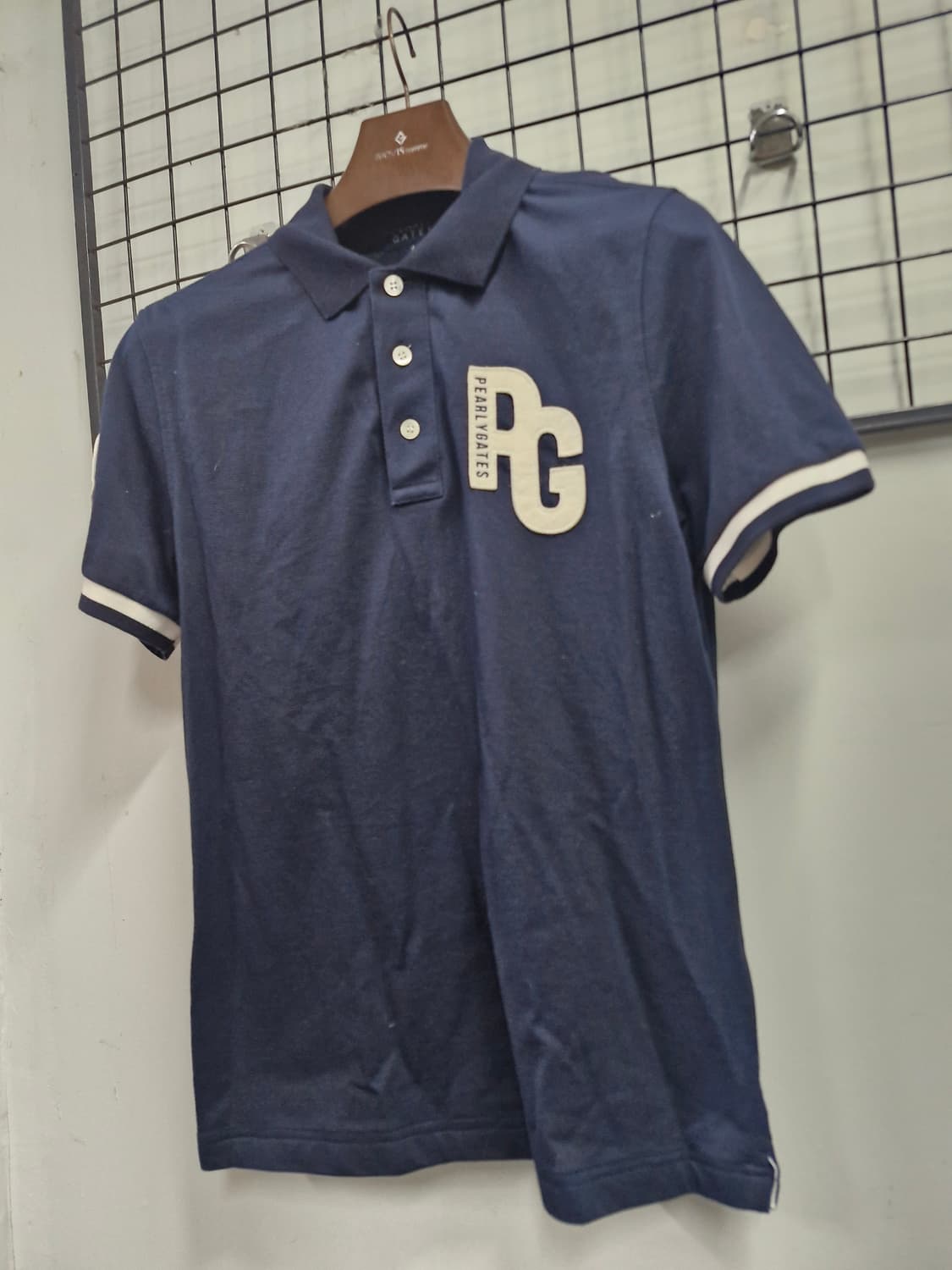 95M 파리게이츠 네이비 카라 반팔티. 상품이미지3