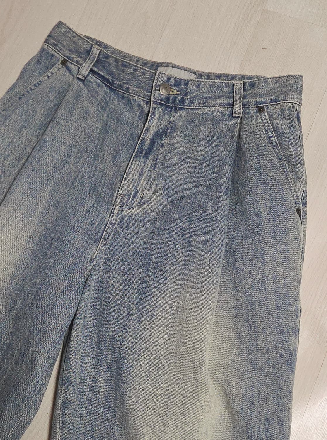 비긴202 원턱 와이드 카펜터 데님 팬츠 상품이미지2