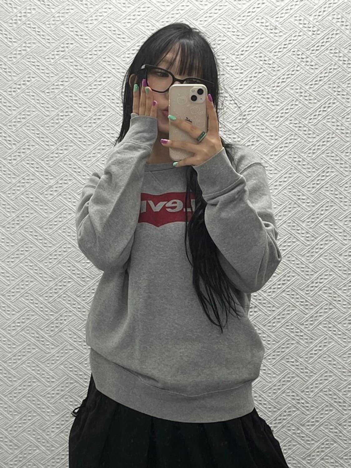 리바이스 캐쥬얼 모던룩 베이직 맨투맨 스웻셔츠 M C06645 상품이미지2