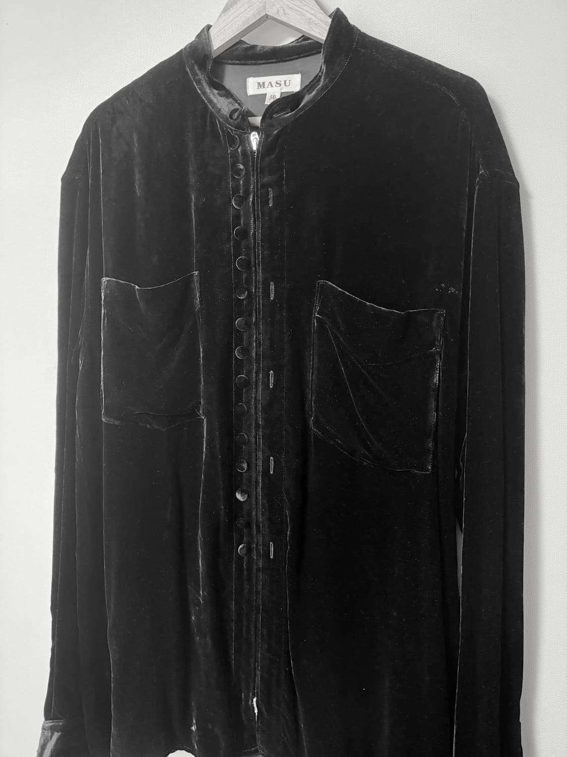 masu 벨벳 집업 셔츠 [50] 상품이미지3