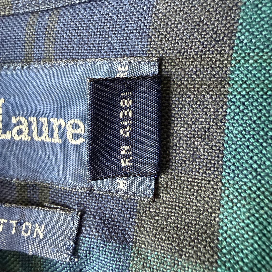 (무료배송)M) 90s 폴로랄프로렌 블랙와치 셔츠 상품이미지4