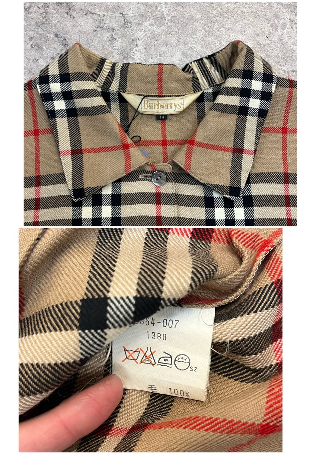 버버리 울 체크 셔츠 #csz3235 상품이미지3