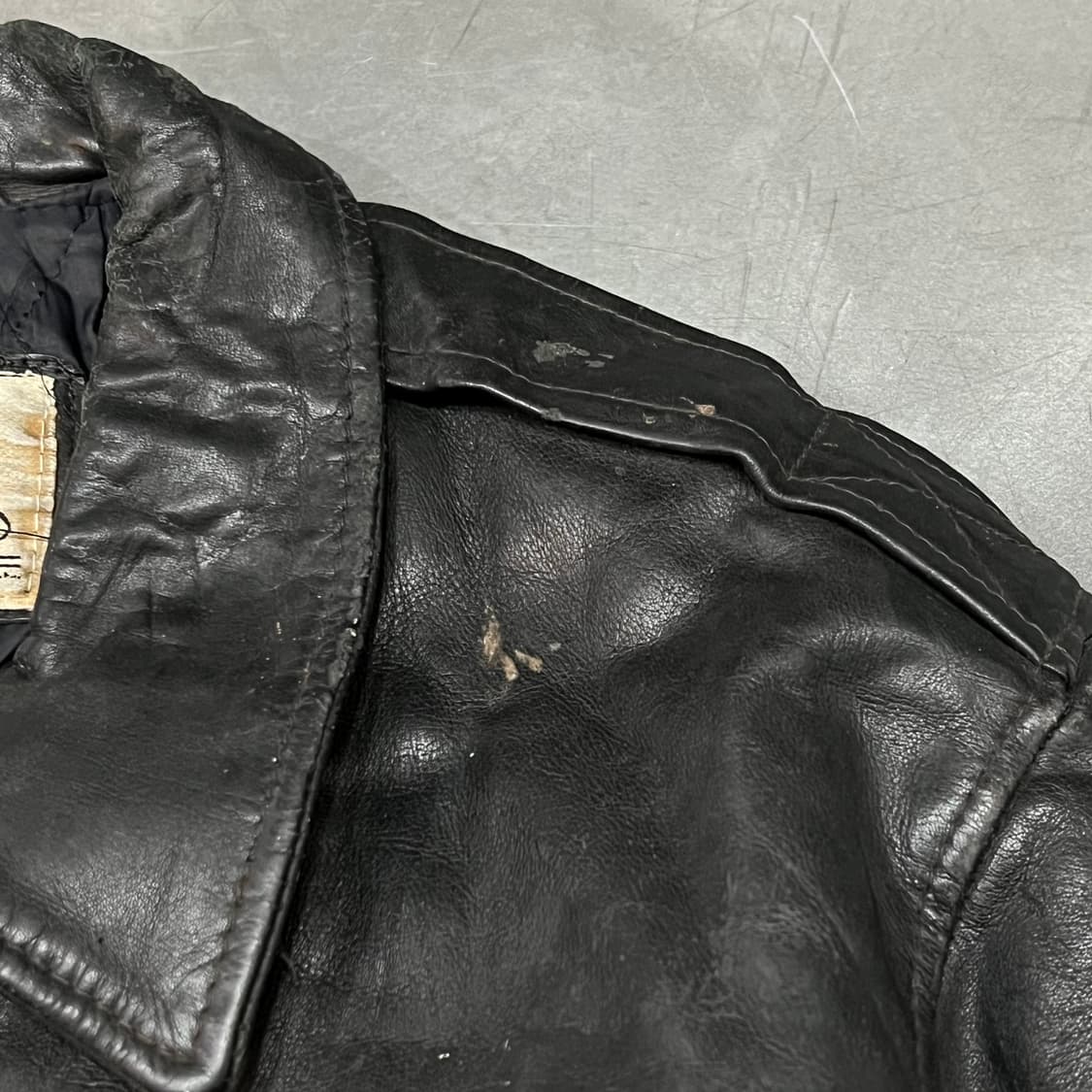  쉐비뇽 레더 봄버 자켓 y15096 상품이미지5