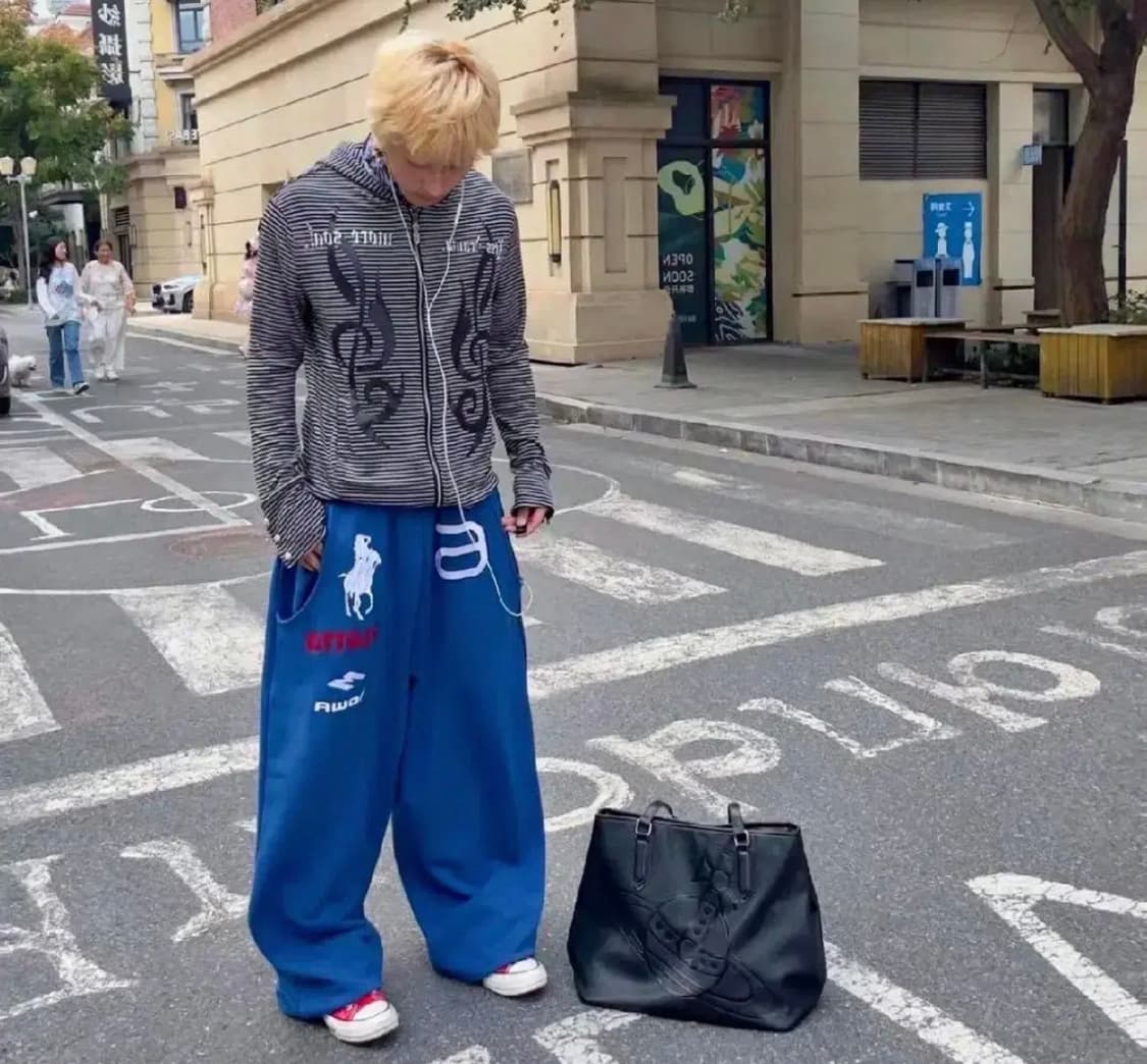 Mowalola atl joggers blue 상품이미지2