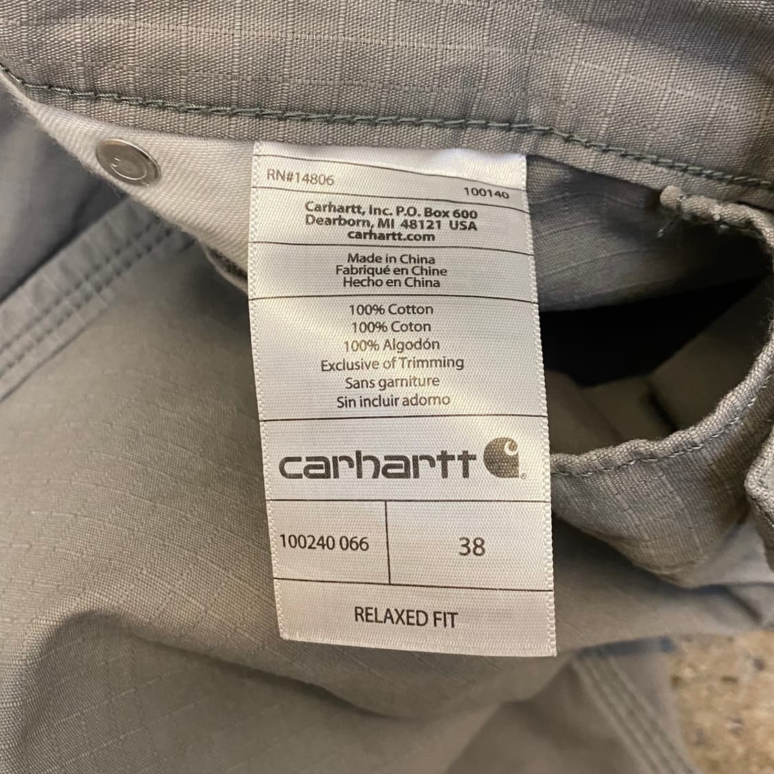 새상품) 미국 빈티지 칼하트 워크팬츠 릴렉스드 핏 반바지 상품이미지5