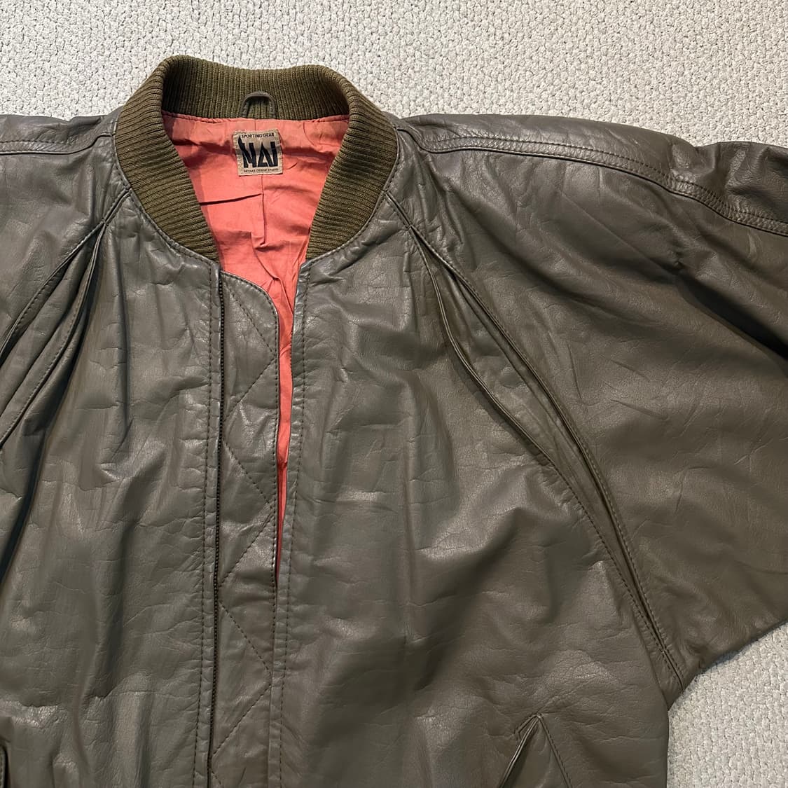 80s 극초기 이세이미야케 HAI 양가죽 자켓 상품이미지4