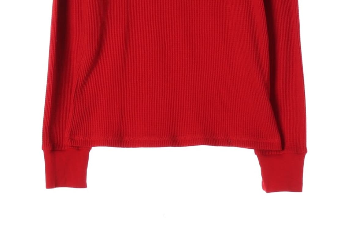 폴로 랄프로렌 레드 포니 와플 니트 서멀 긴팔 티셔츠 M 상품이미지5