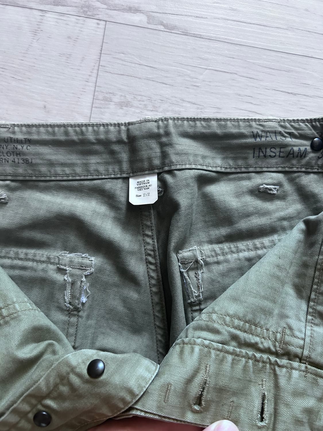 RRL 퍼티그 해링본 팬츠 32x32 상품이미지2