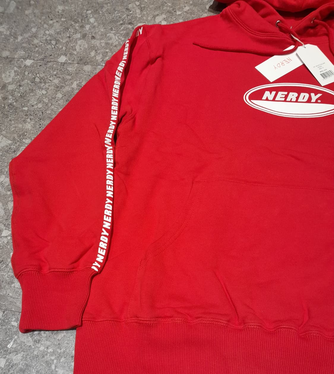 💥(새상품) 널디 후드 레드 (S) 
 상품이미지7