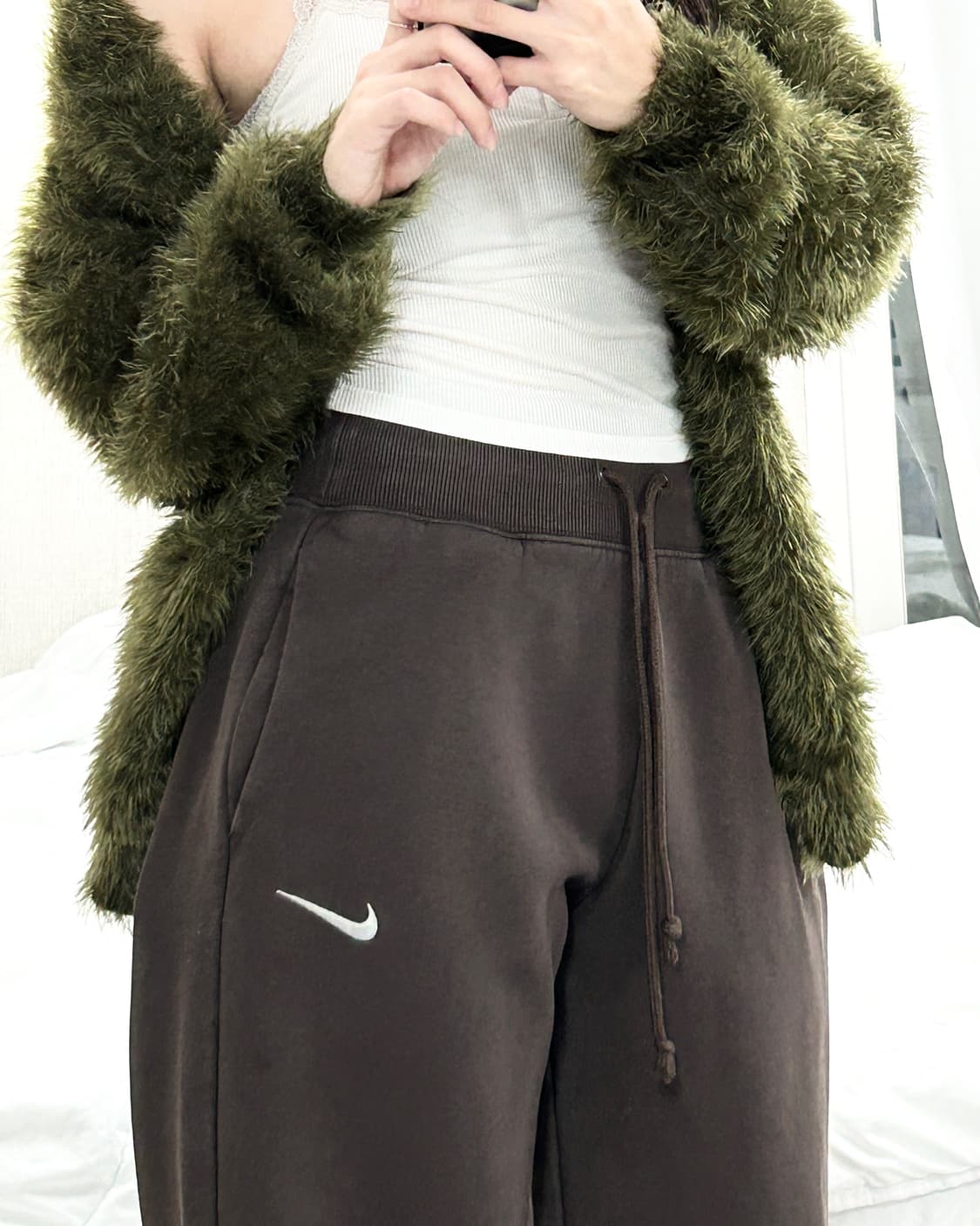 나이키 스우시 초코 브라운 팬츠 상품이미지2