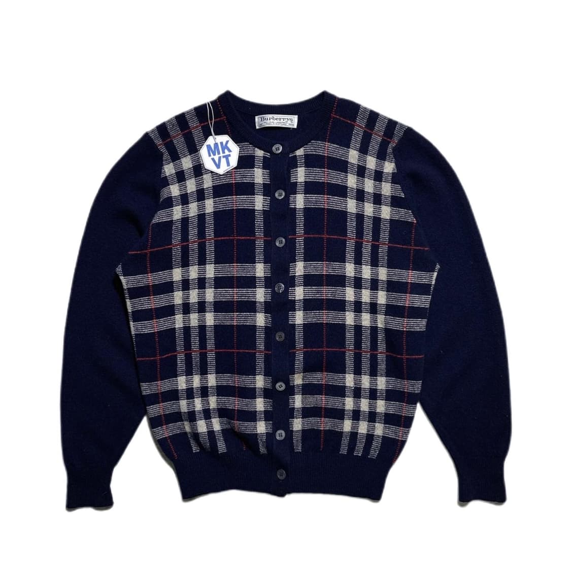 버버리 체크 라운드 가디건  상품이미지1