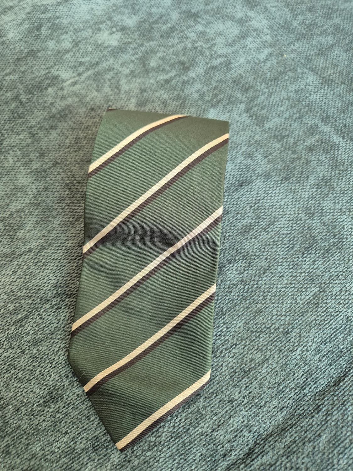 Drake's 드레익스 그린 레지멘탈 넥타이 상품이미지2