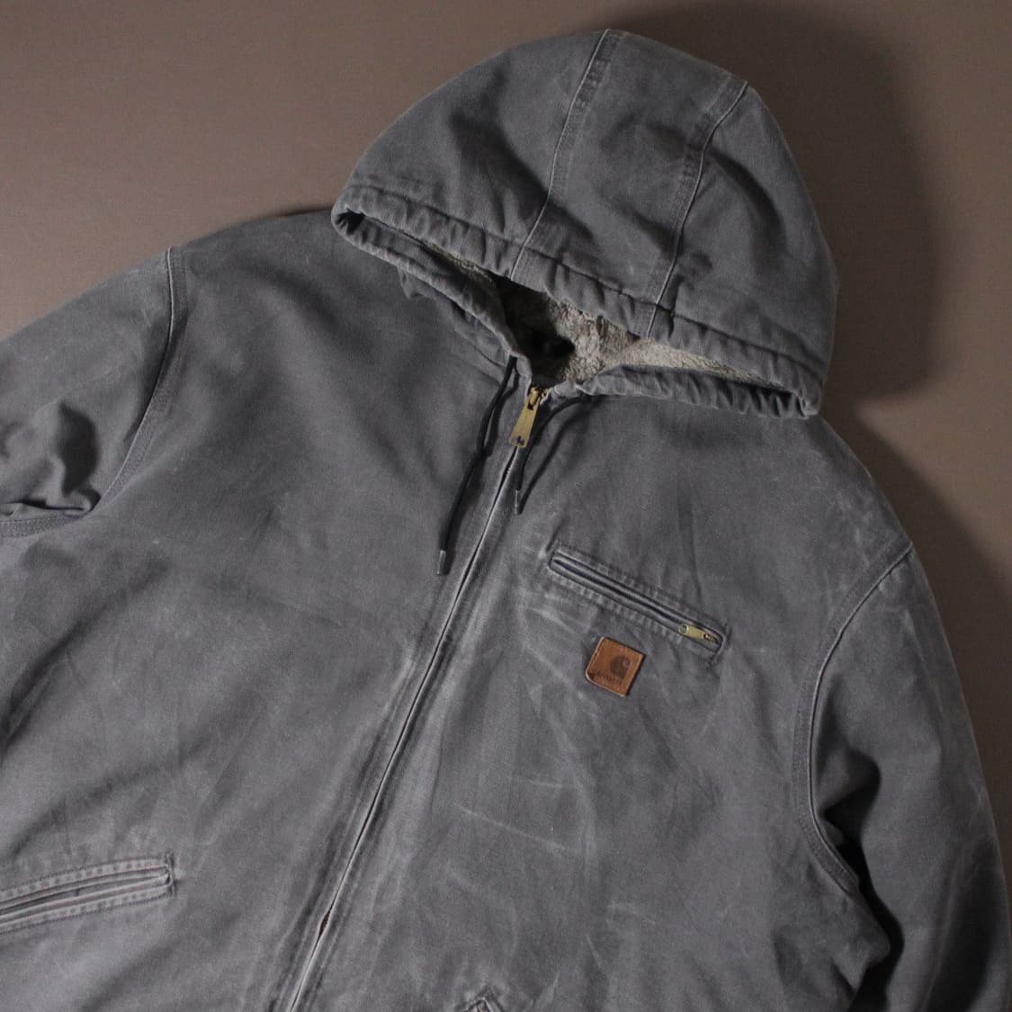 00‘s Carhartt J141 셰르파 라이닝 그레이 액티브 자켓  상품이미지2