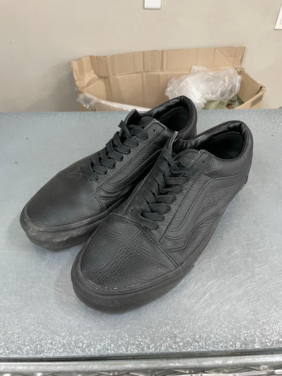 반스 올드스쿨 레더 블랙 280 상품이미지2