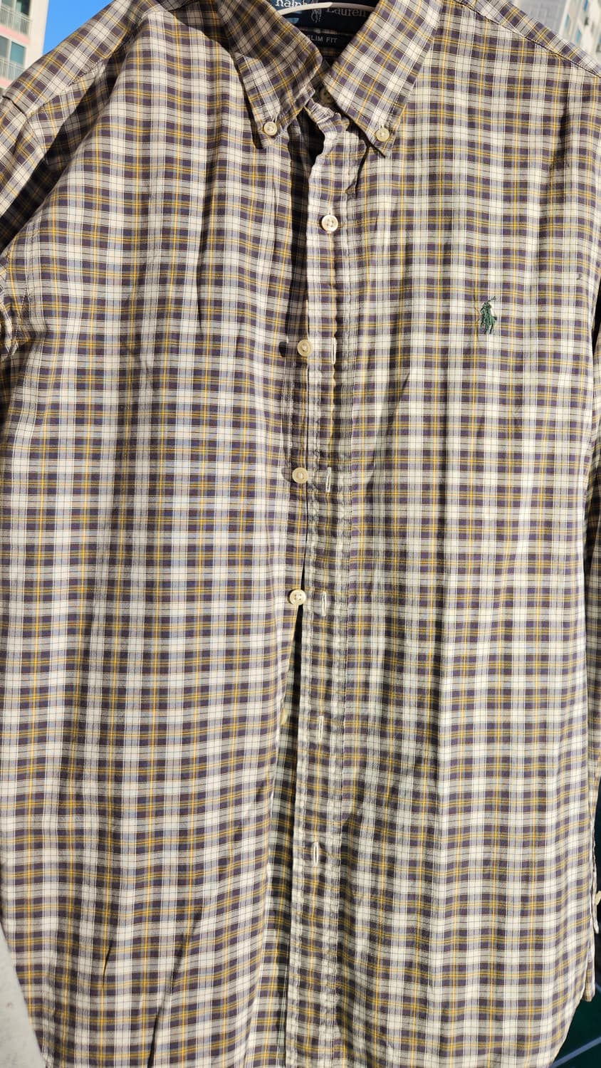 폴로 랄프로렌 체크 코튼 셔츠 M 상품이미지3
