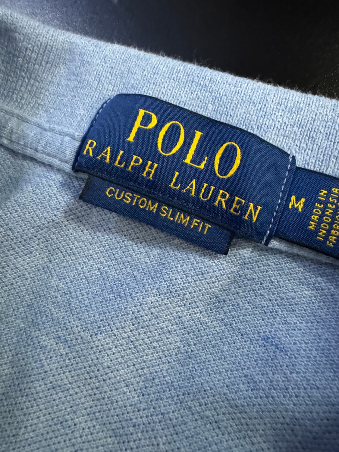 정품인증!! 폴로 랄프로렌 커스텀 슬림핏 긴팔 카라 티셔츠 S ~ M 상품이미지3