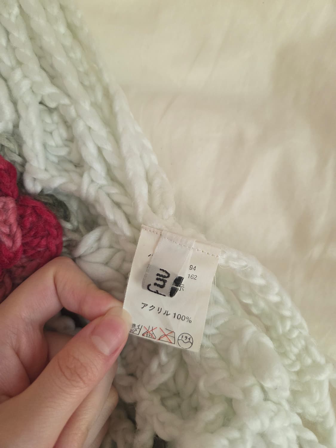 Japanese Vintage Rose knitting muffler 상품이미지3