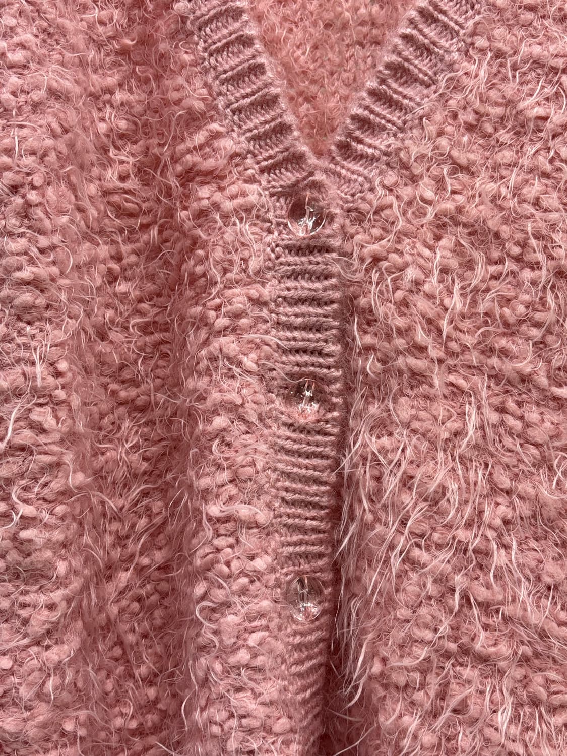 빈티지 핑크 퍼 가디건 상품이미지5