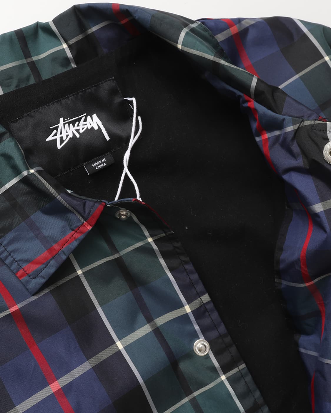 STUSSY Plaid Coach Jacket 상품이미지9