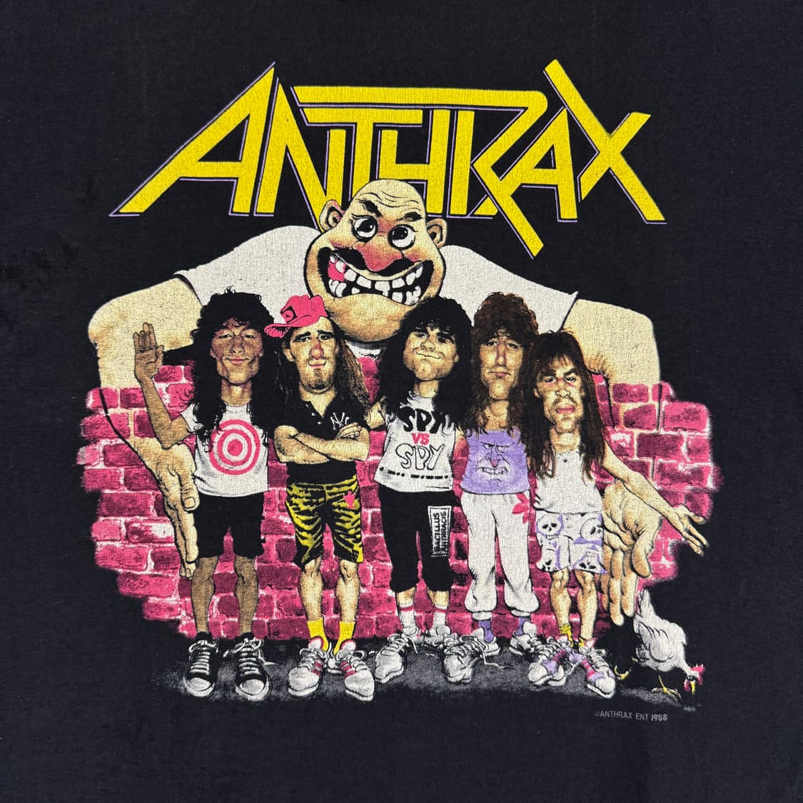 빈티지 80s Anthrax 앤스랙스 밴드 티셔츠 상품이미지3