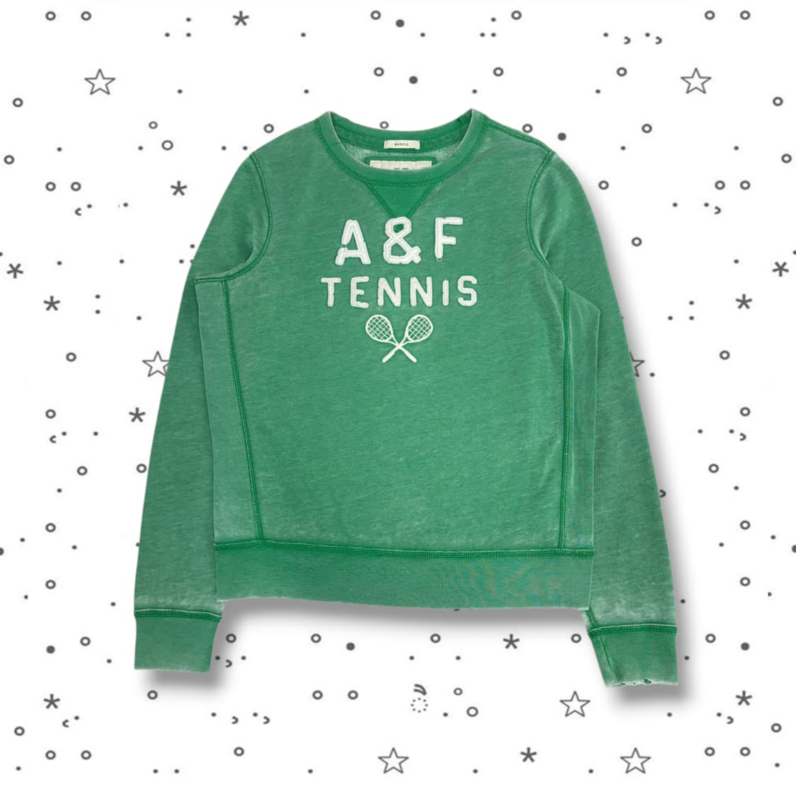 S Abercrombie 아베크롬비 테니스 그래픽 맨투맨 상품이미지1