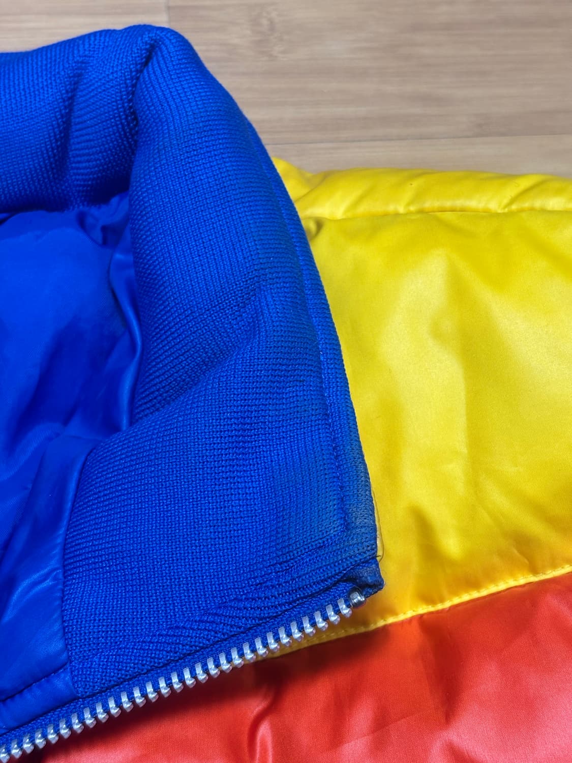 [착샷O] 아디다스 컬러블록 덕다운 오리털 패딩 상품이미지8