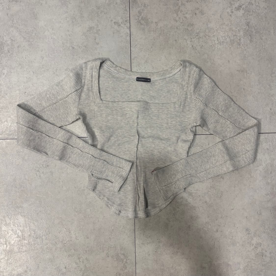 플리즈노팔로우) 구버전 바비탑 오트밀멜란지 F 상품이미지2