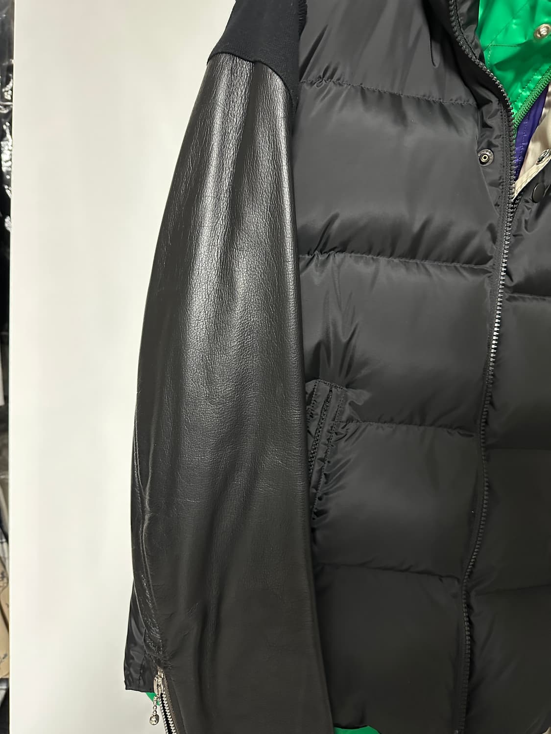 언더커버 kolor 레더슬리브 패딩 자켓 상품이미지4