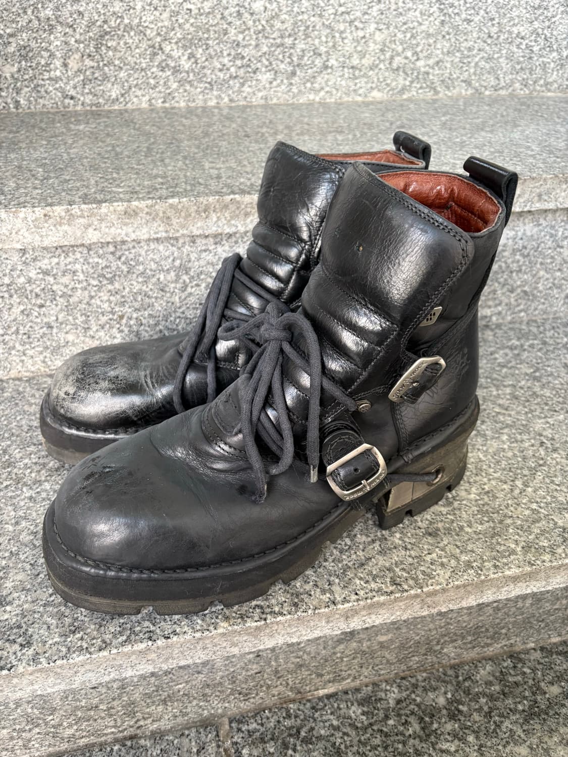90s 빈티지 뉴락 부츠 NEW ROCK Steel Heel Boots 상품이미지1