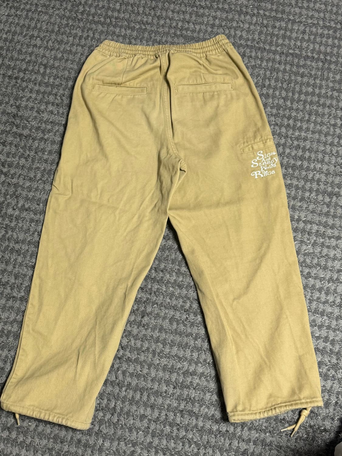 Xtonz 엑스톤즈 슬로건 밴딩 코튼 팬츠 (L) 상품이미지4