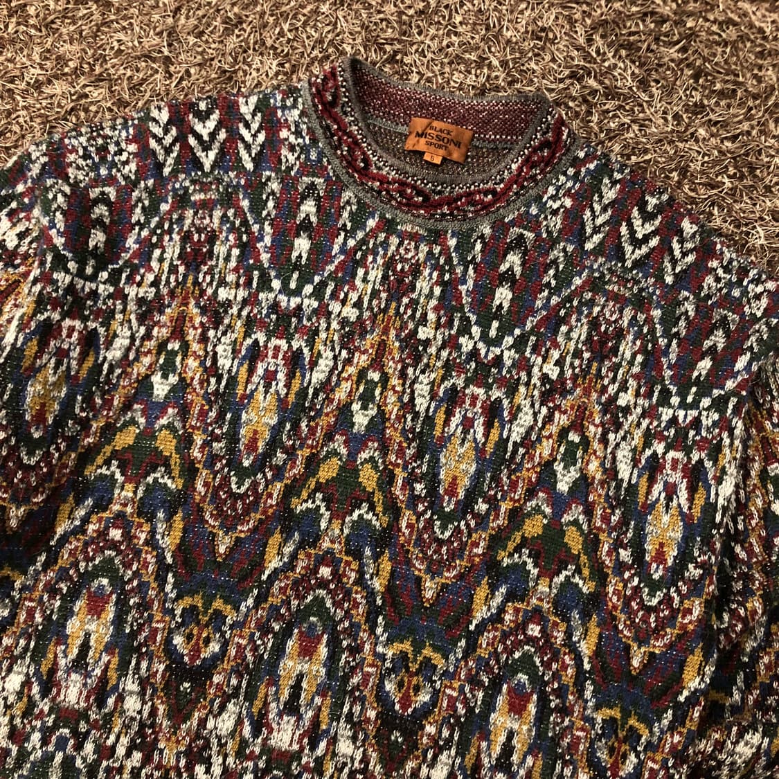 미쏘니 멀티컬러 패턴 니트 스웨터 상품이미지2