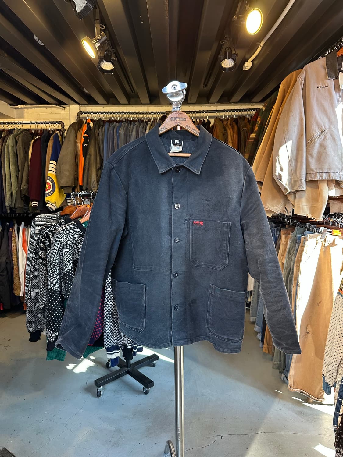 80s 프렌치워크웨어 프렌치 더티 몰스킨 워크자켓 상품이미지1