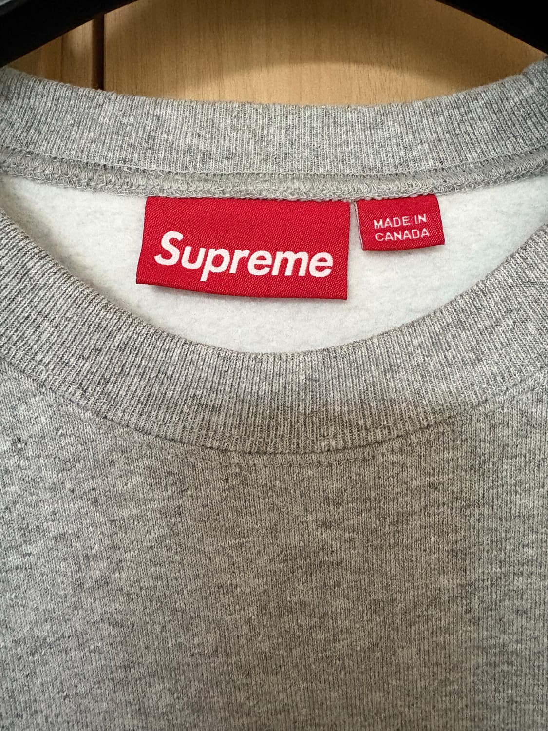 슈프림 스몰박스 크루넥 헤더그레이 L 24fw 상품이미지4