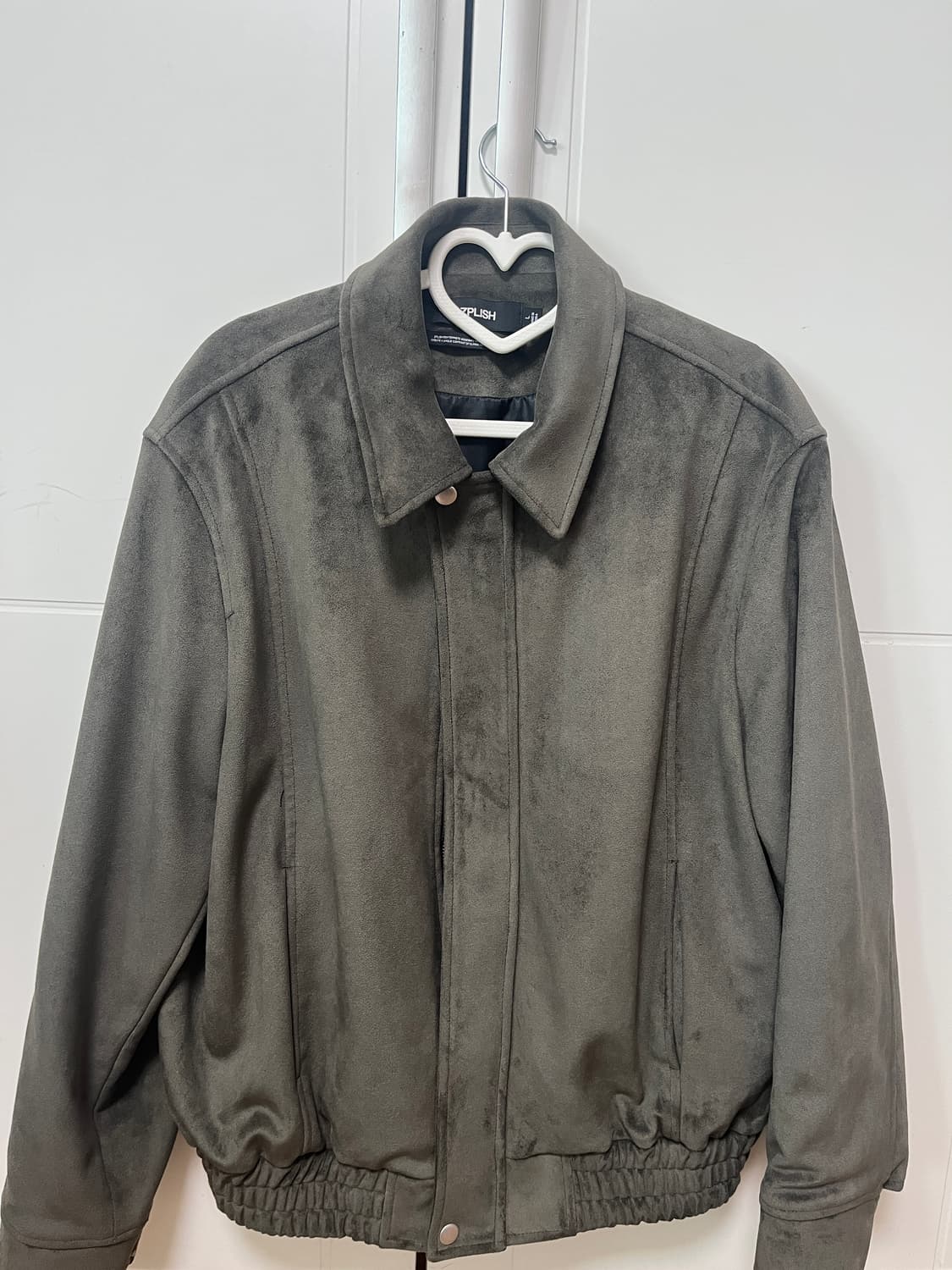 지플리시 스웨이드 자켓 카키 L 상품이미지2