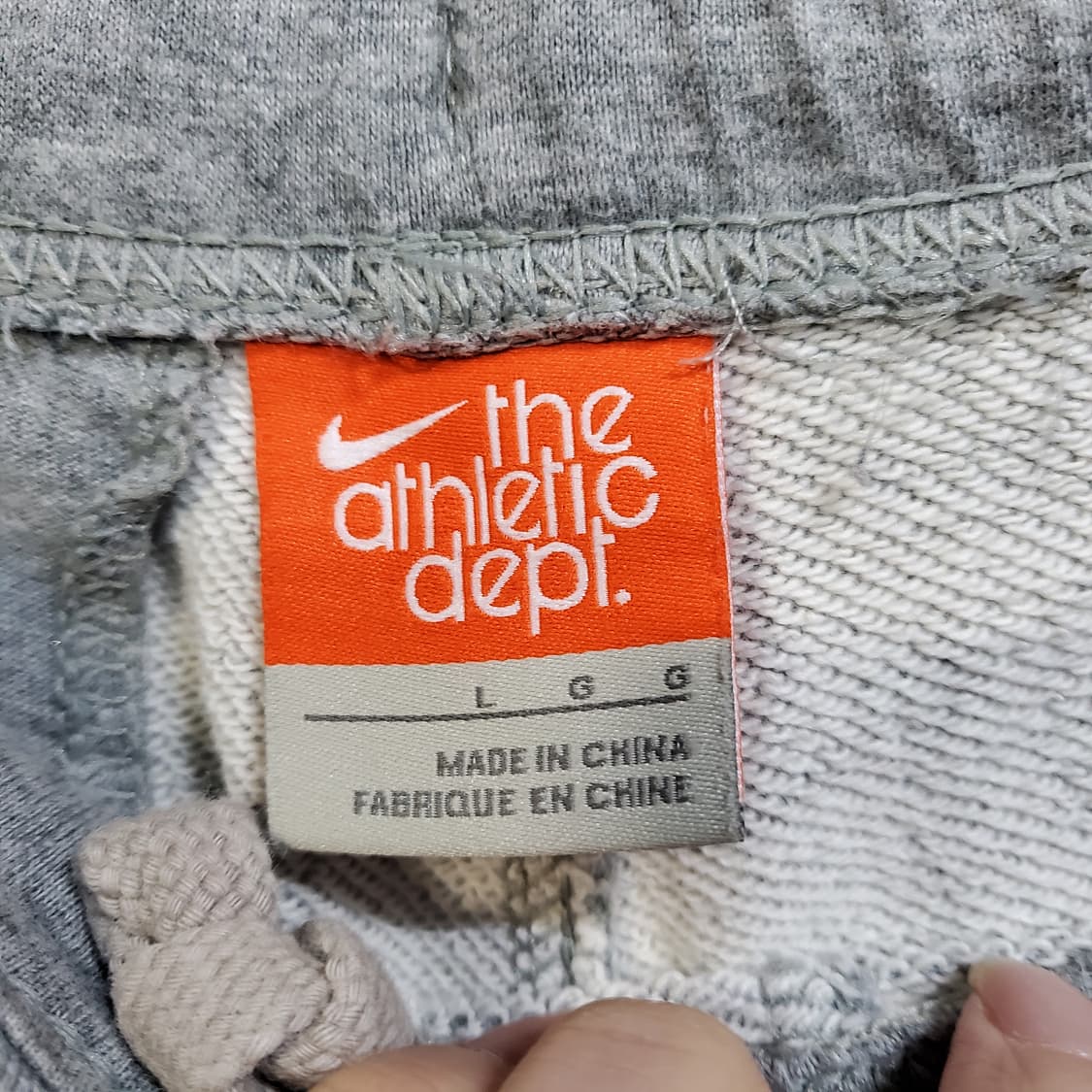 나이키 스우시 와이드핏 회색 트레이닝 바지  상품이미지4