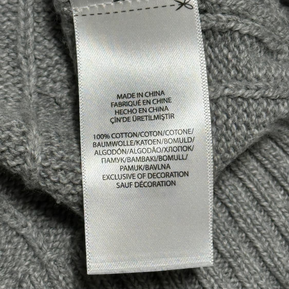 M 폴로랄프로렌 그레이 케이블 니트 상품이미지5