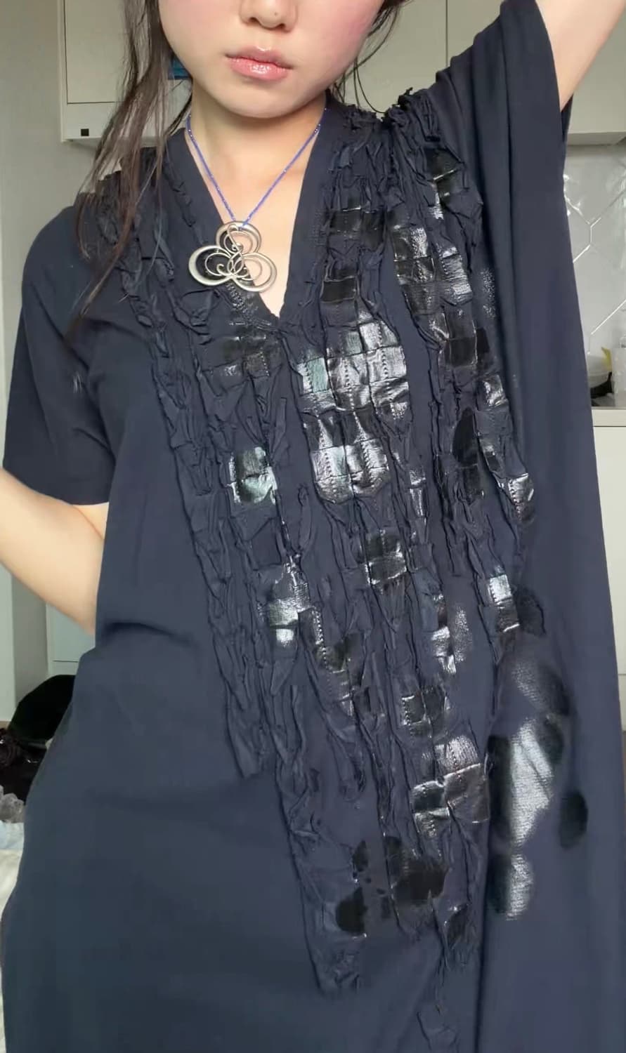 ZUCCA glow distressed dress 상품이미지7