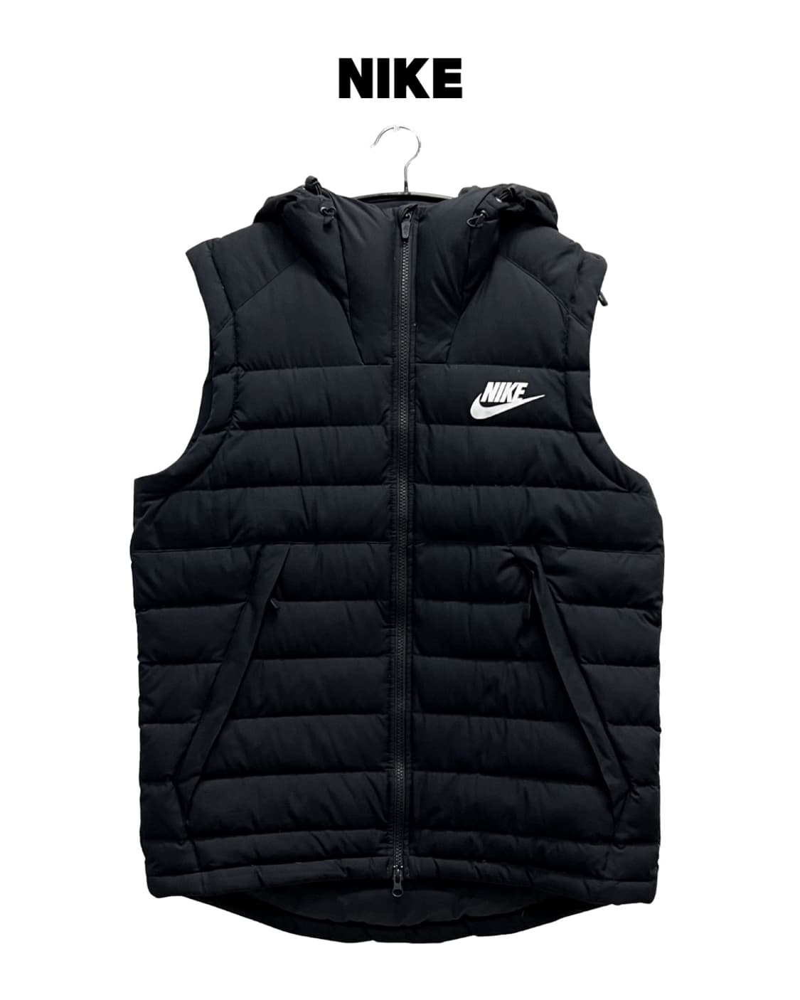 나이키 NSW 덕다운 후드 패딩조끼 베스트 블랙 상품이미지1