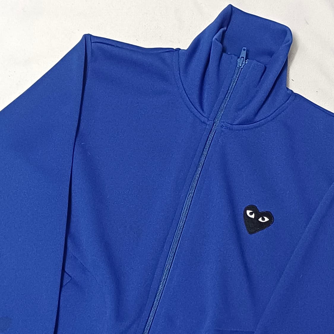 🫶🏻 꼼데가르송 블랙 하트 와펜 여성용 Blue 트랙탑 🫶🏻 상품이미지2