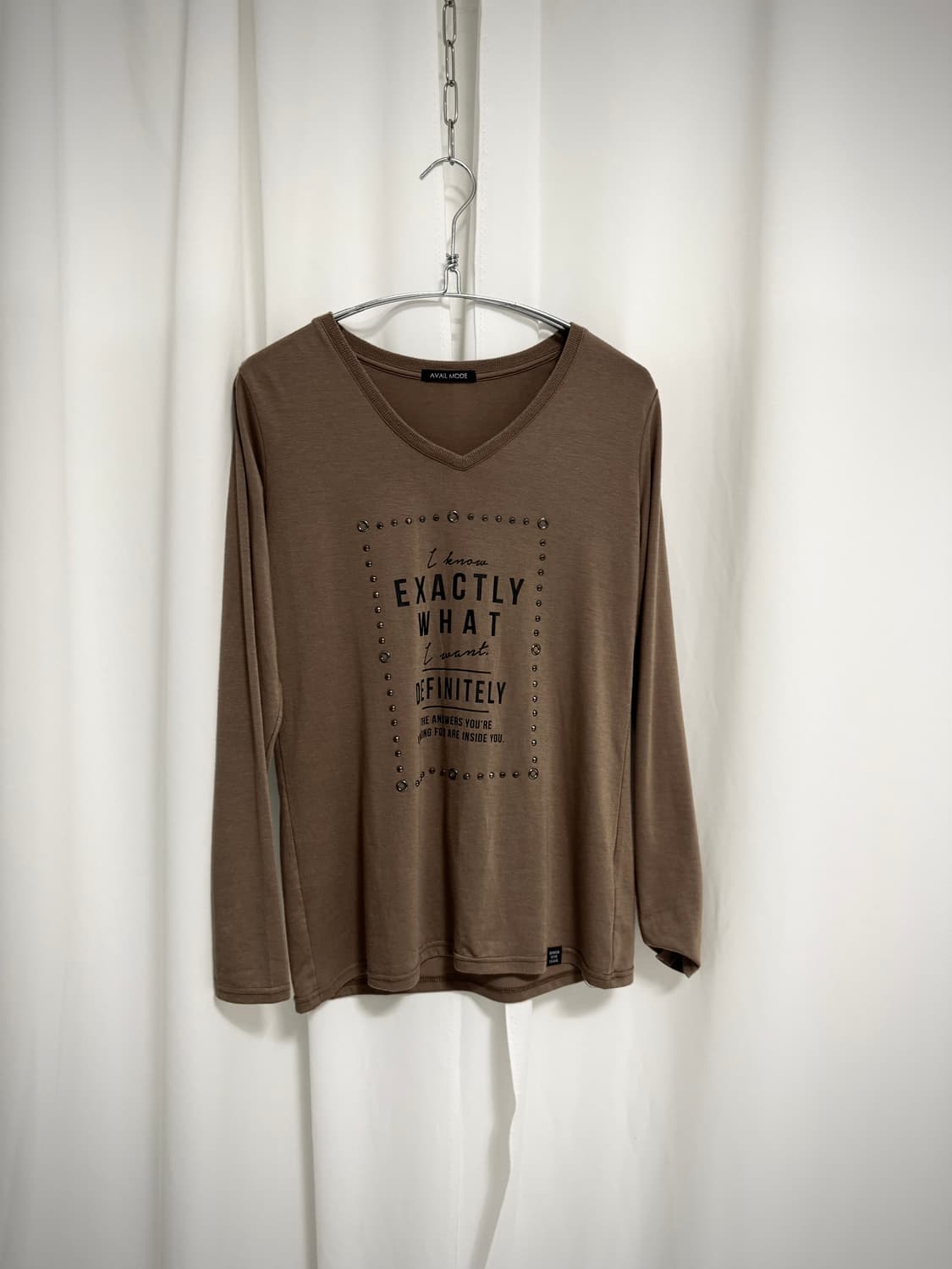 Brown long sleeve 상품이미지3