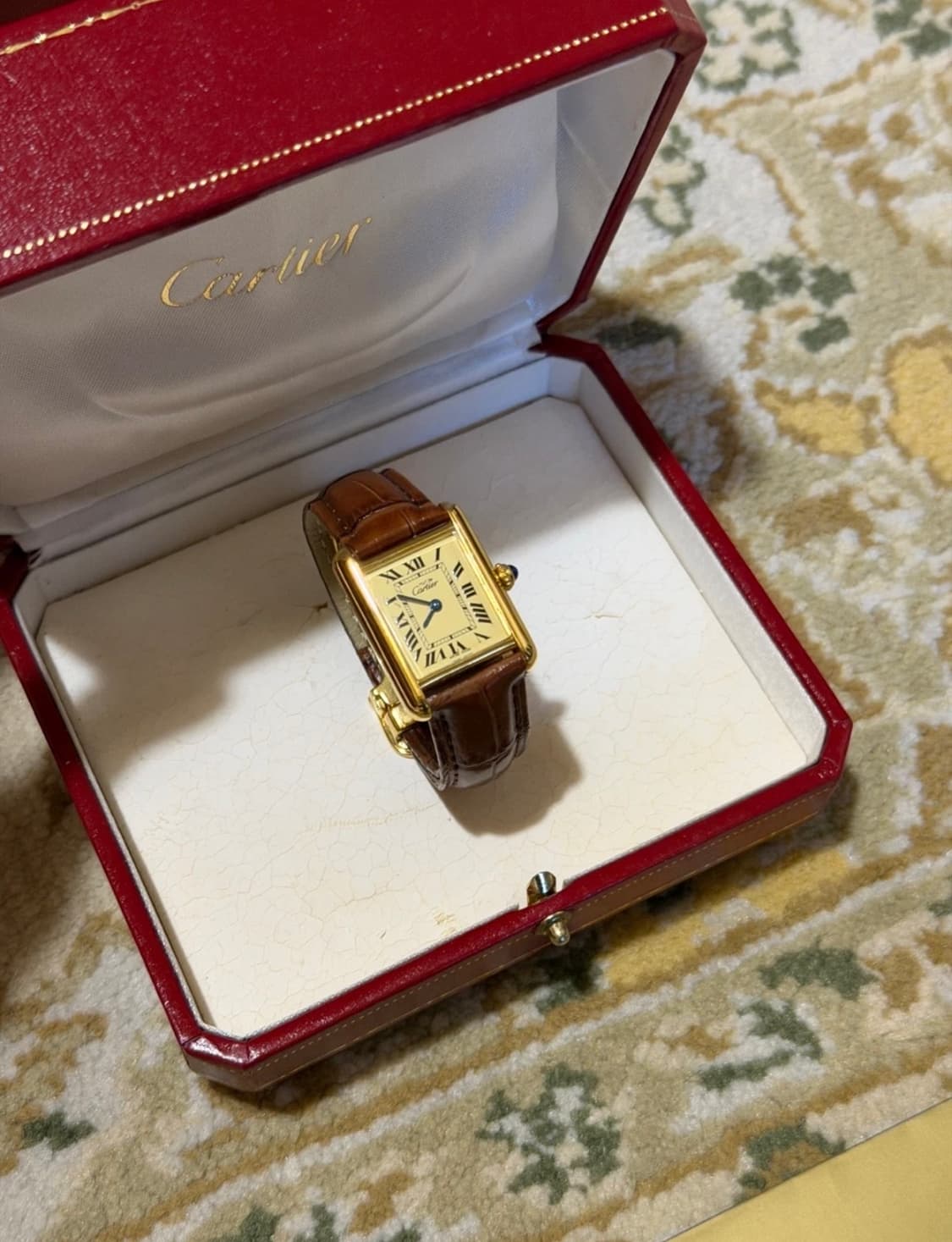 까르띠에 빈티지 탱크 머스트 스몰 사이즈 풀박 상품이미지3