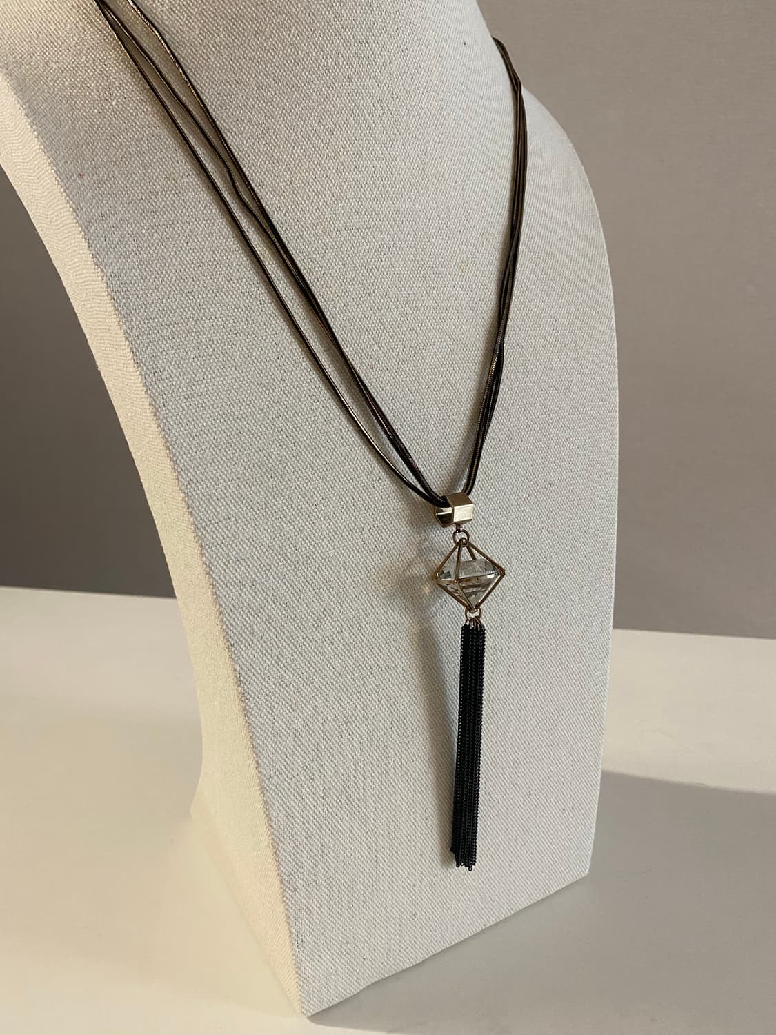 빈티지 크리스탈 태슬 목걸이 상품이미지2